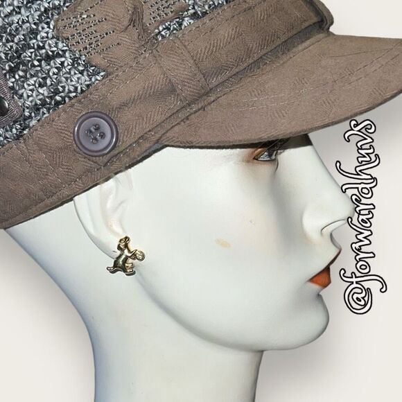 Bundle Sale 3 for $15 | Gold Tone Puppy | Post Earrings - Picture 4 of 10